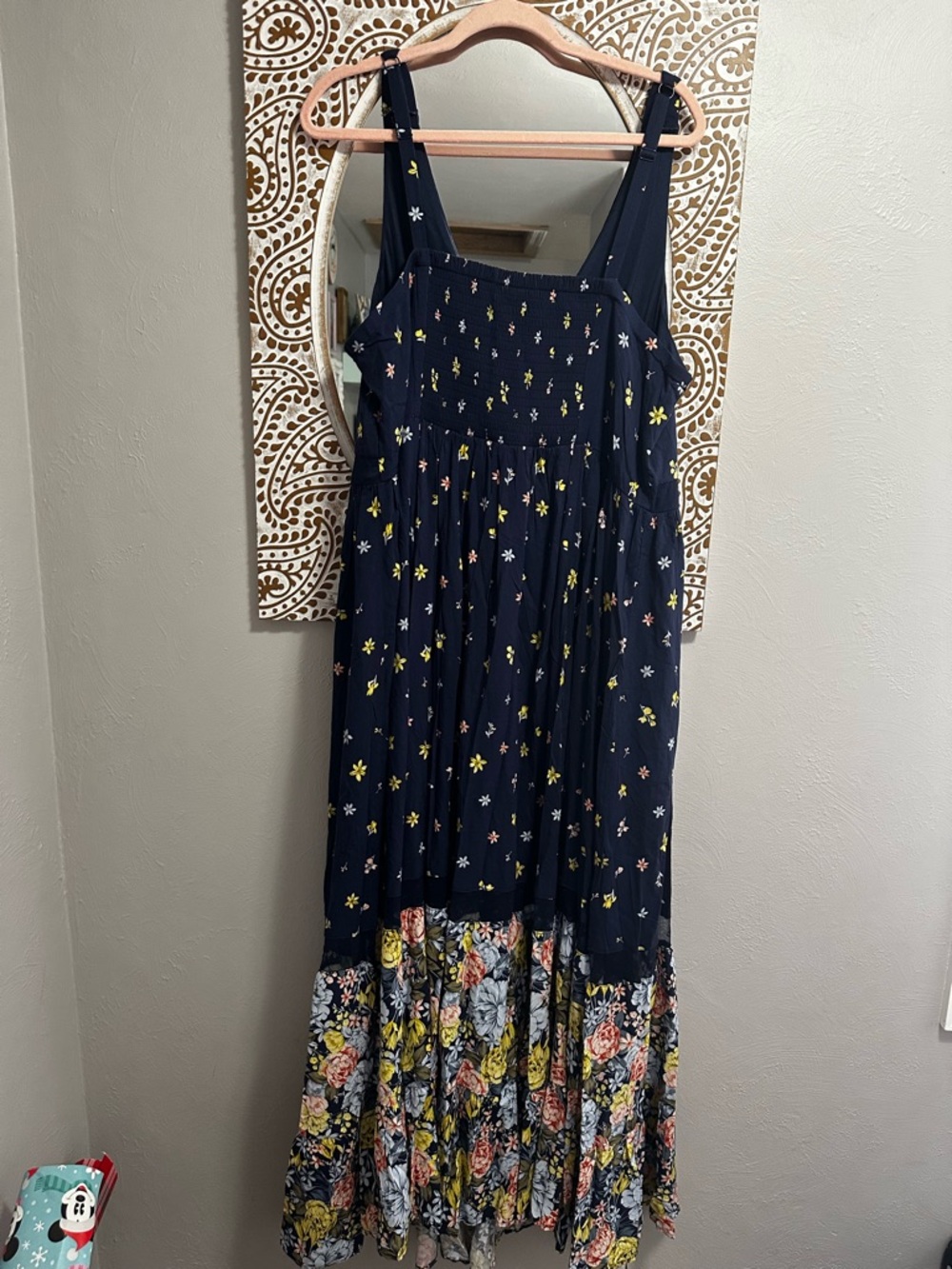 Torrid Navy Floral Tiered Maxi Dress - Picture 4 of 4